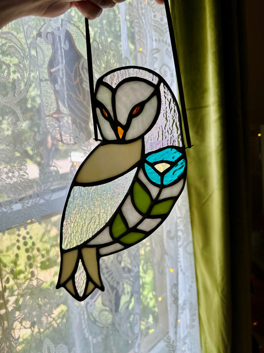 Floral Owl (Turquoise)