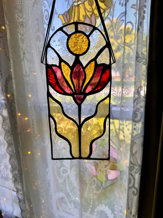 Retro Desert Flower (Purples & Yellow)