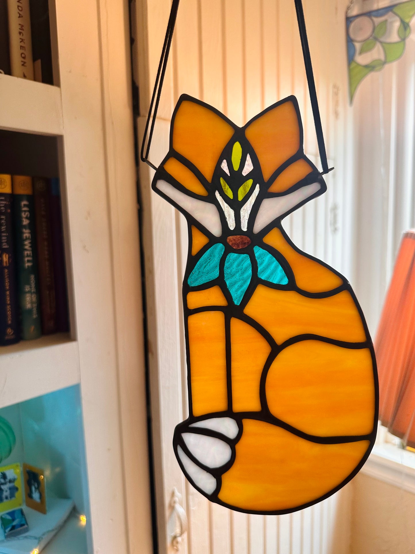 Floral Fox (Orange/Turquoise/Green)