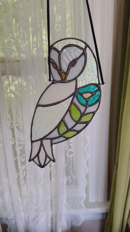 Floral Owl (Turquoise)