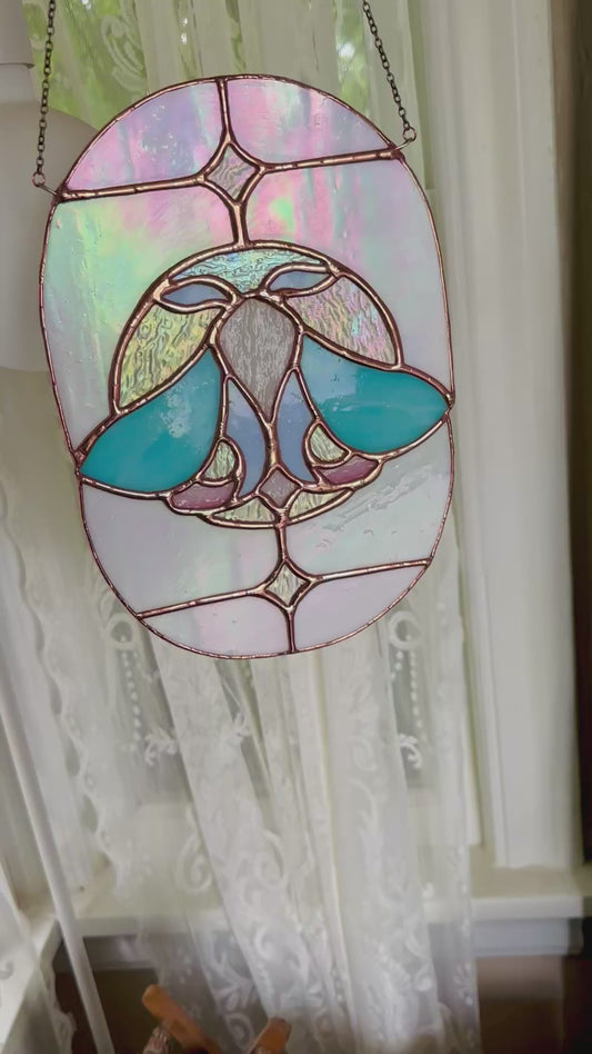 Moon & Moth (Blue/Iridescent)